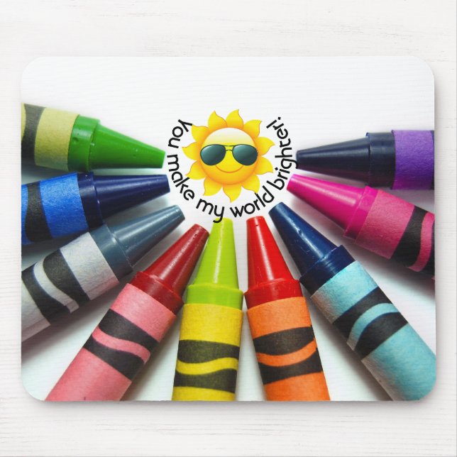 Crayons and Sunshine Mouse Pad (Front)