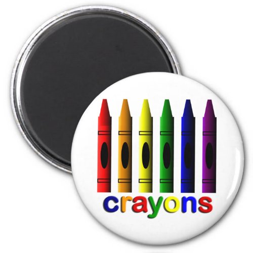 Crayons Art for Children Magnet