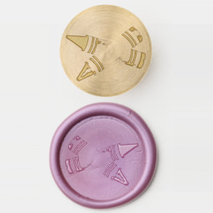 Crayons Art Supplies Teacher Artist School Class Wax Seal Stamp