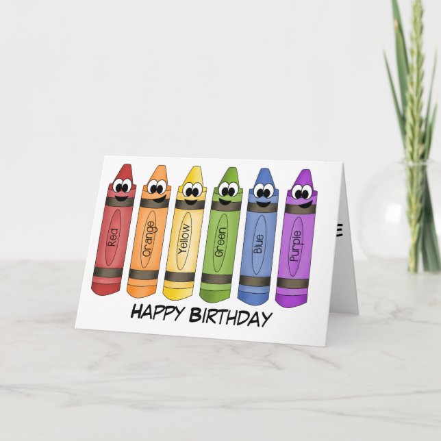 Crayons Card (Front)