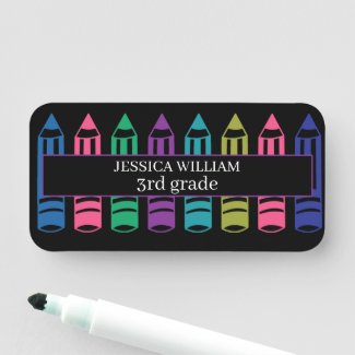 Crayons Doodles Personaliz Sketch Back To School  