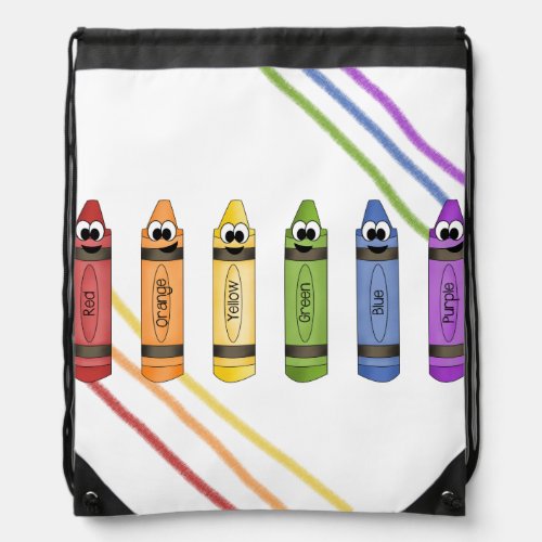Crayons Drawstring Bag