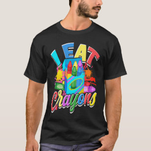 Crayons For Artists I Eat Crayons artistic T-Shirt