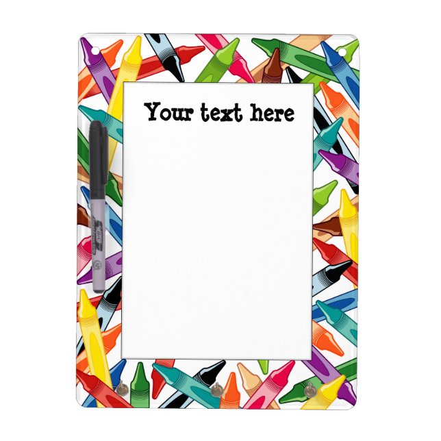 Crayons Frame Dry Erase Board (Front)