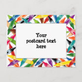 Crayons Frame Postcard #backtoschool #schoolsupplies #students