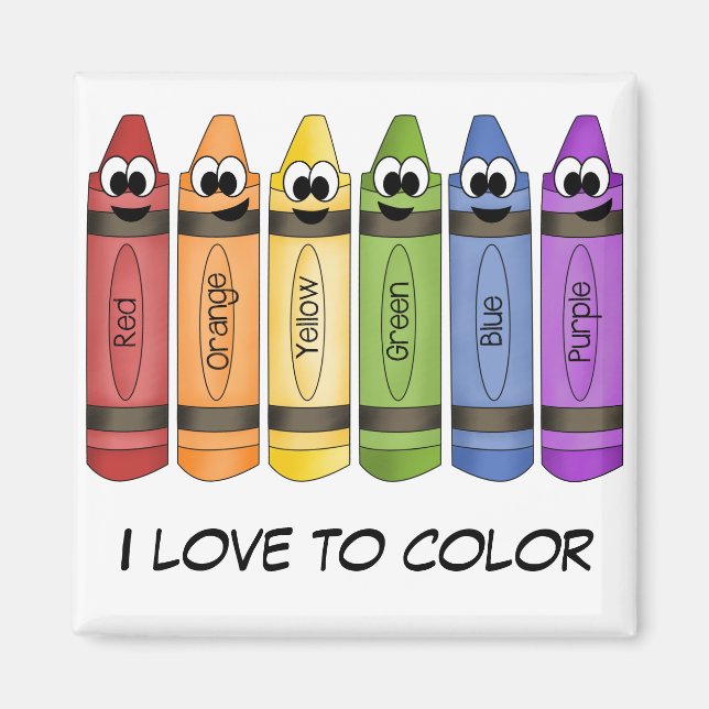 Crayons Magnet (Front)