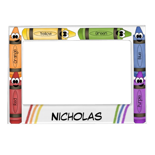 Crayons Magnetic Picture Frame (Front)
