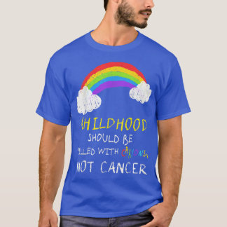 Crayons Not Childhood Cancer Awareness Supporter  T-Shirt