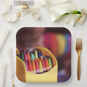 Crayons Paper Plates