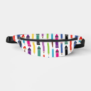 Crayons Pattern Fanny Pack by BlayzeInk at Zazzle