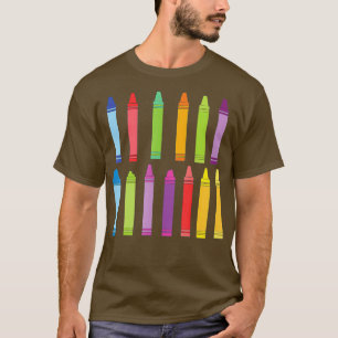 Crayons Rainbow Colors T-Shirt