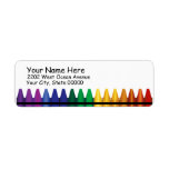 Crayons Return Address Label