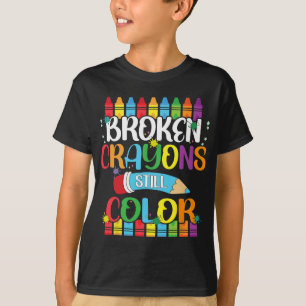 Crayons Still Color Mental Health Awareness 7 T-Shirt