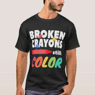 Crayons Still Color Mental Health Awareness T-Shirt
