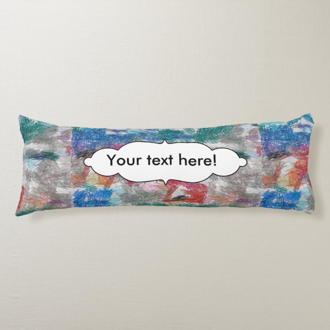 Crayons texture body pillow (Front)