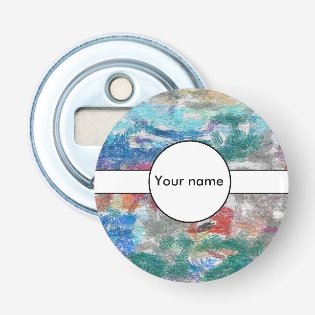 Crayons texture bottle opener (Front)