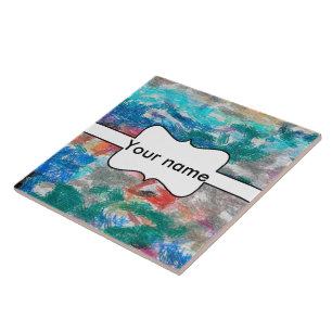 Crayons texture ceramic tile