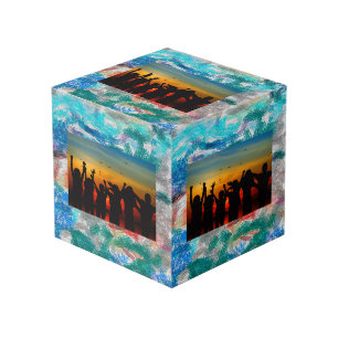 Crayons texture cube