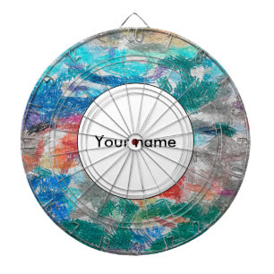 Crayons texture dart board