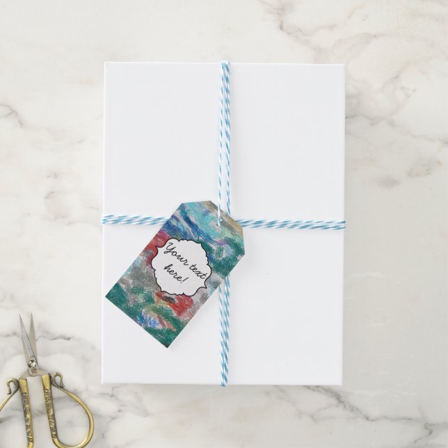Crayons texture gift tags (With Twine)