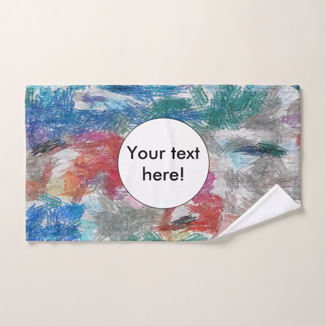 Crayons texture hand towel  (Hand Towel)
