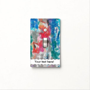 Crayons texture light switch cover
