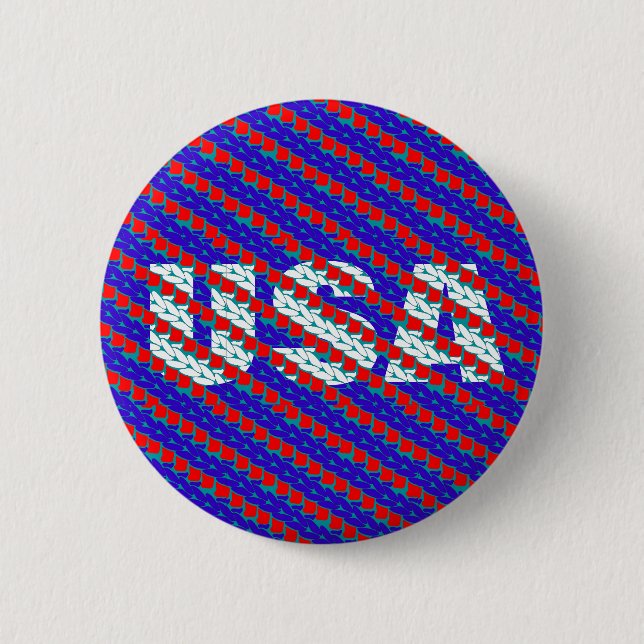 CraZchet USA Pinback Button (Front)