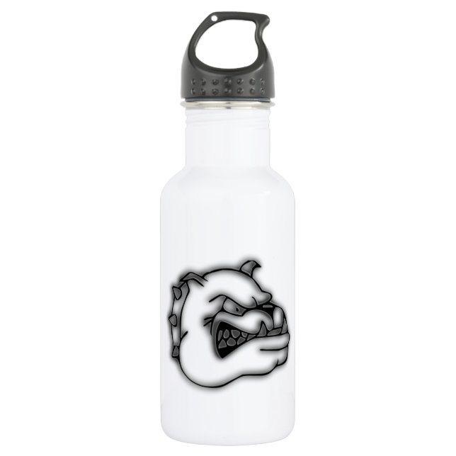Crazed Bulldog Water Bottle (Front)