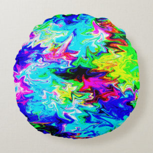 Crazed River....... Round Pillow