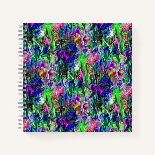 Crazee Squiggly Garden.... Notebook (Front)
