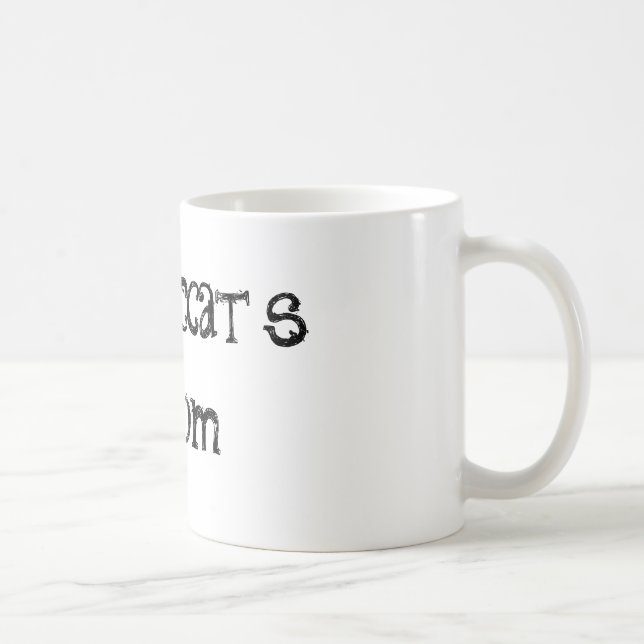 Crazi Cat's Mom Quote Coffee Mug (Right)
