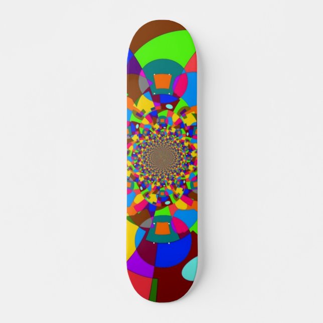 CraziColor-3 Skateboard Deck (Front)