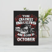 Craziest Bikers Are Born October Motorcycle Lover (Standing Front)