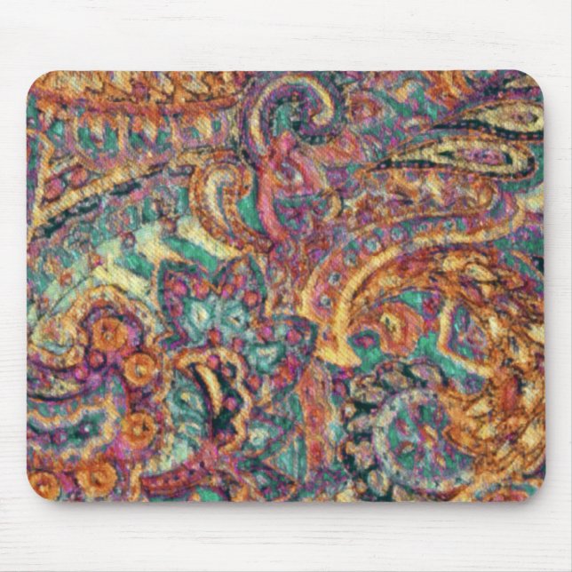 Crazily Paisley Mouse Pad (Front)