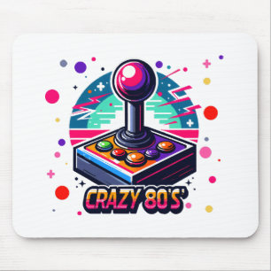 crazy 80s old School Style Mouse Pad