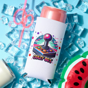 crazy 80s old School Style Seltzer Can Cooler