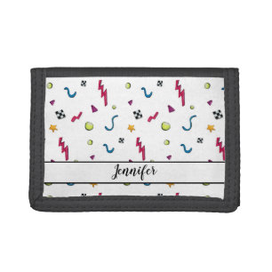Crazy 80s - Pattern Tri-fold Wallet