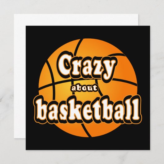 Crazy about basketball (Front/Back)