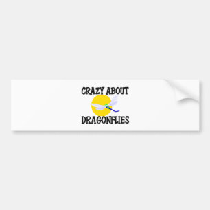 Crazy About Dragonflies Bumper Sticker
