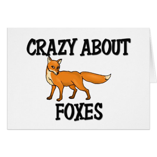 Crazy About Foxes Cards (Front Horizontal)