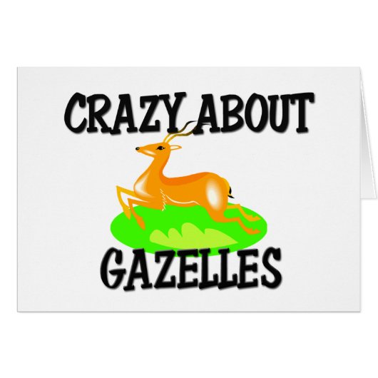 Crazy About Gazelles Cards (Front Horizontal)