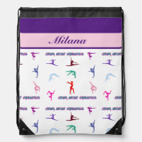 Crazy About Gymnastics Drawstring Bag