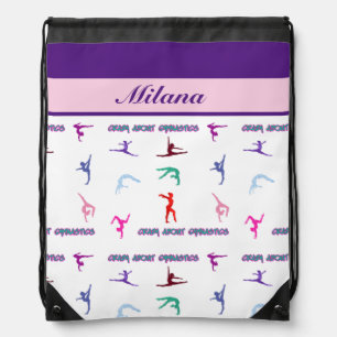 Crazy About Gymnastics Drawstring Bag