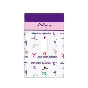 Crazy About Gymnastics Light Switch Cover