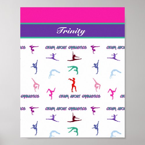 Crazy About Gymnastics Poster
