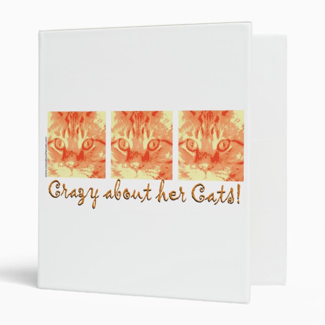 Crazy About Her Cats! Binder (Front/Inside)