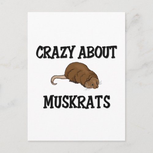 Crazy About Muskrats Postcard