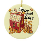 Crazy About Slots custom name ornament