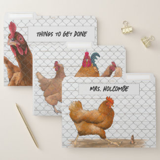 Crazy About the Farm- Chicken Coop - Set of 3 File Folder