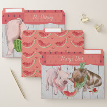 Crazy About the Farm - Watermelon Pigs - Set of 3